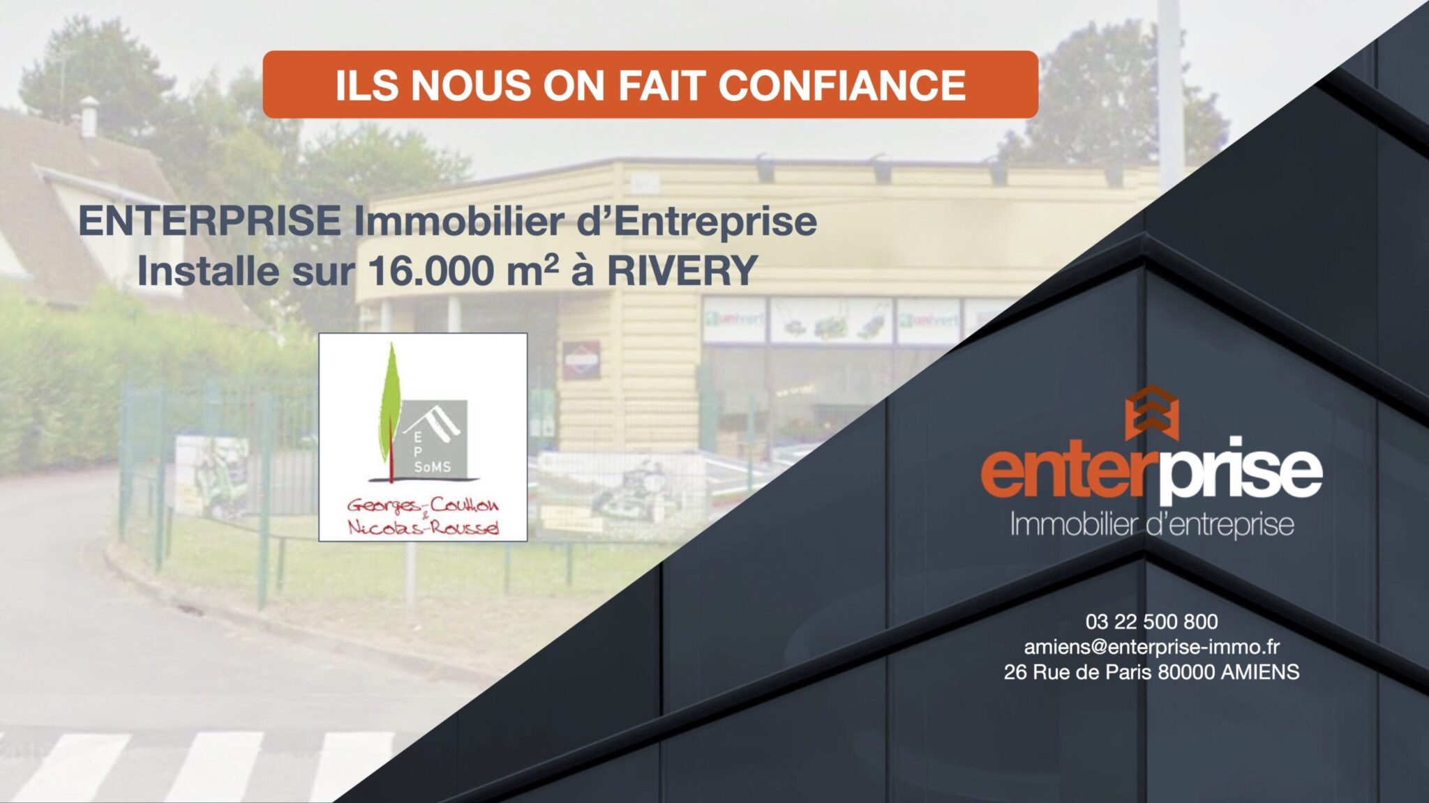 ENTERPRISE Immobilier d'Entreprise conseille et installe Epsoms
