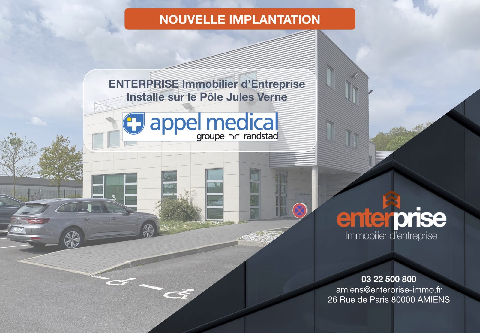 ENTERPRISE Immobilier d'Entreprise conseille et installe APPEL MÉDICAL