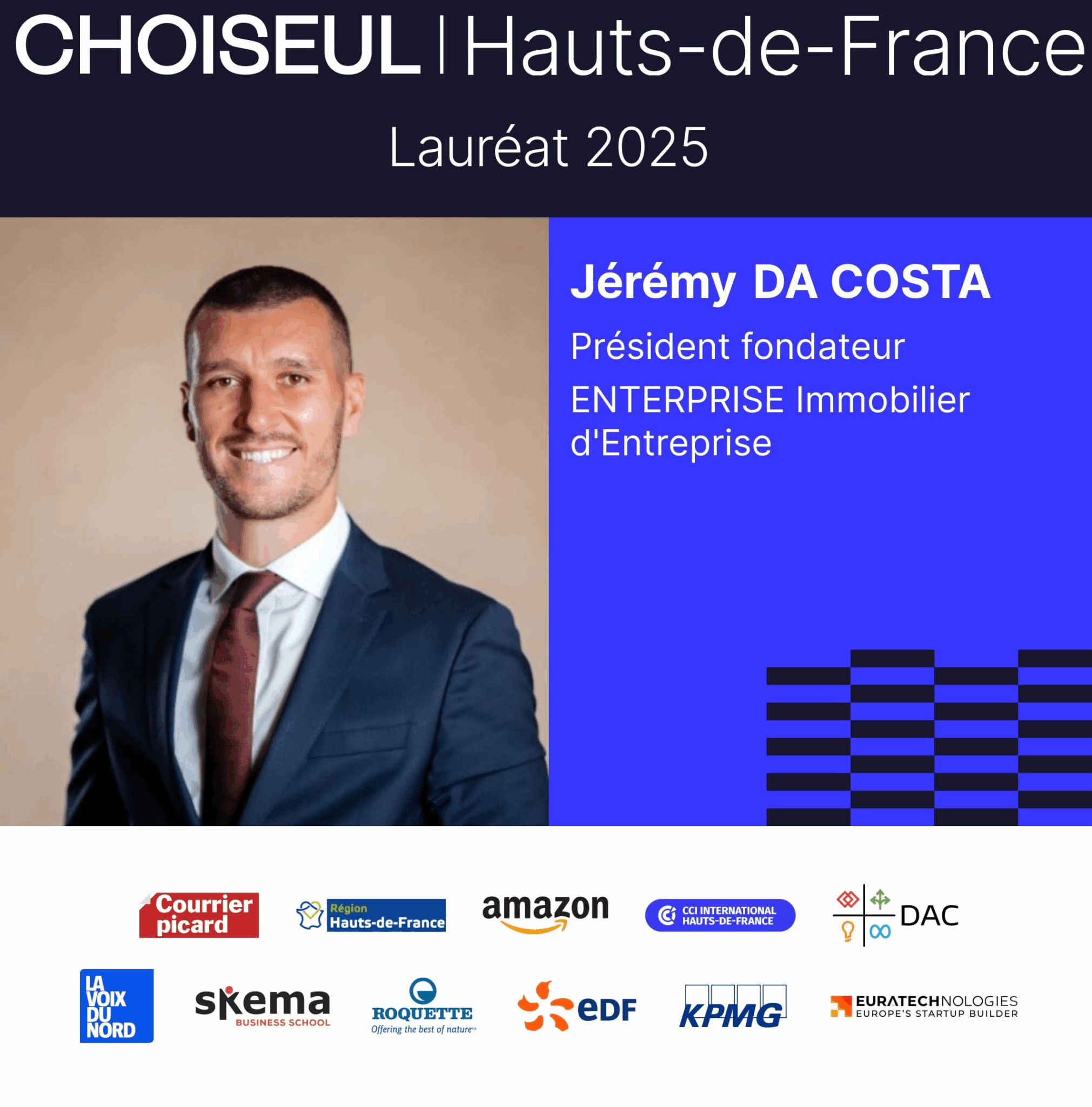 Jérémy DA COSTA parmi les 100 leaders économiques de demain selon l’Institut Choiseul